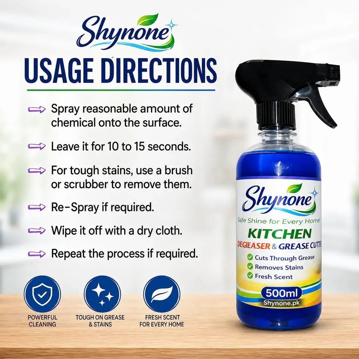 Kitchen Degreaser & Grease Cutter | 500ml | Bundle Pack
